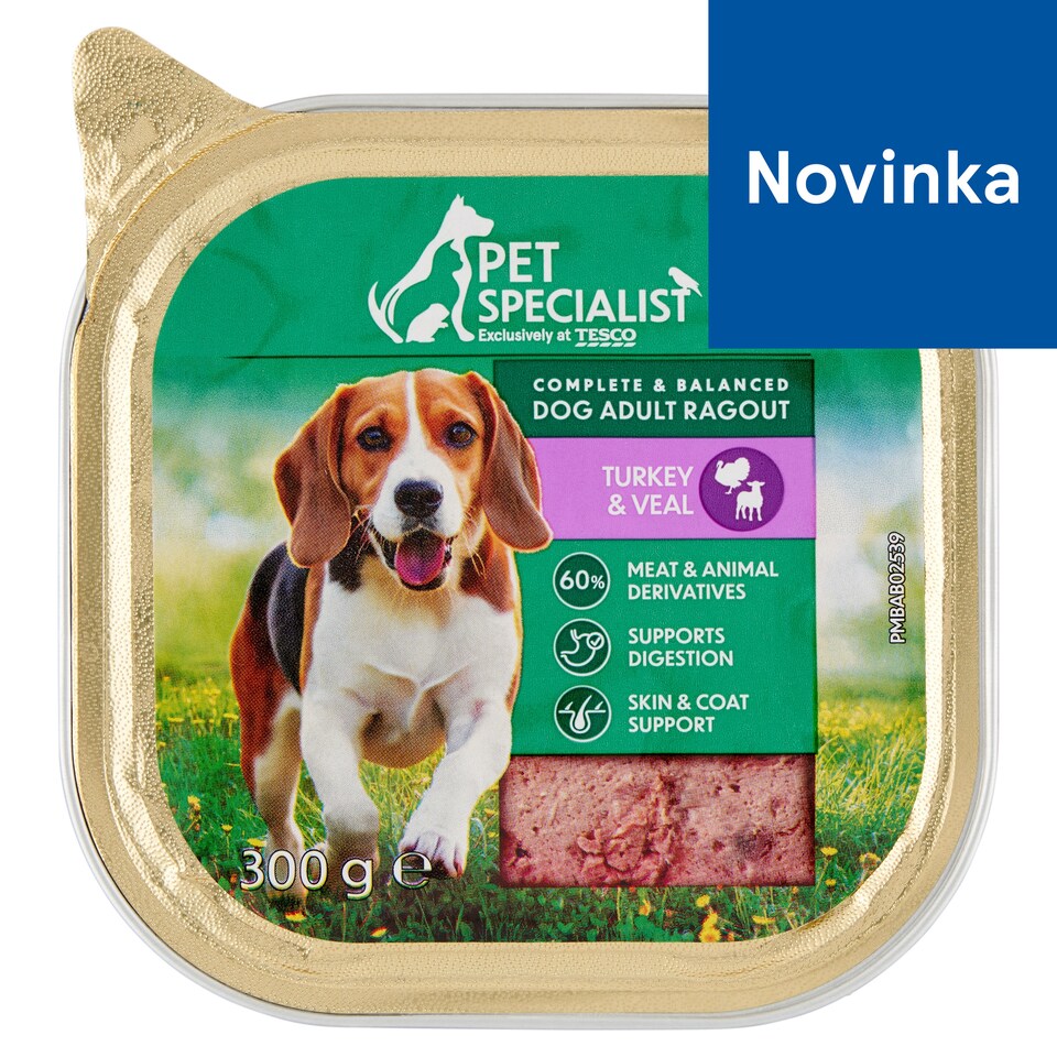 Pet Specialist Complete Food for Adult Dogs Ragout Turkey & Veal 300 g