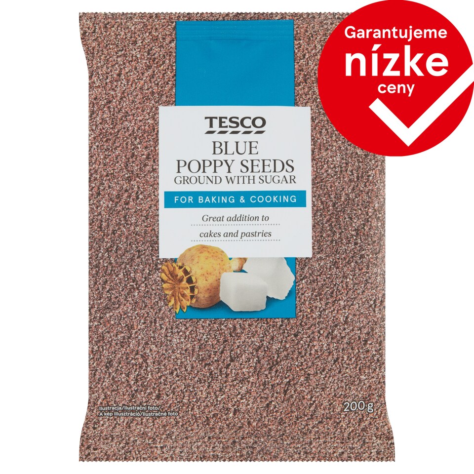 Tesco Blue Poppy Seeds Ground with Sugar 200 g