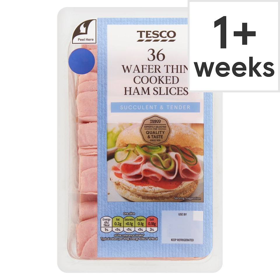 Tesco Wafer Thin Cooked Ham 400g