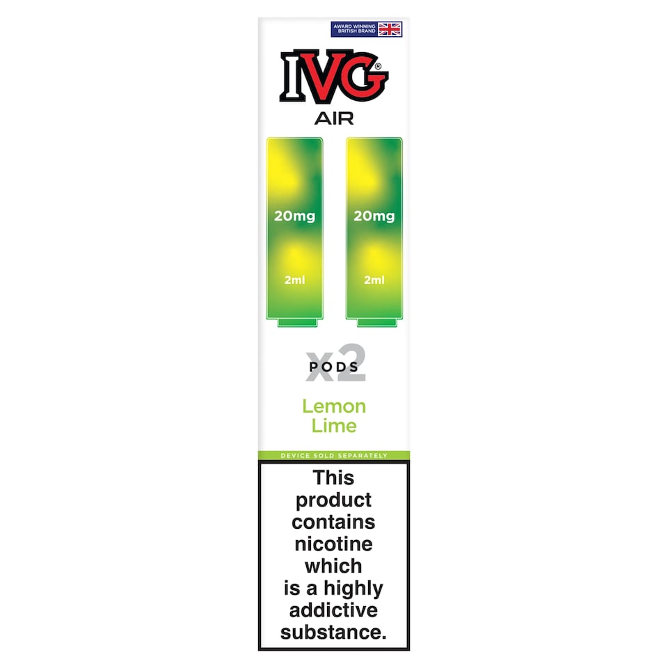 IVG Air Pods - Lemon Lime 2x2ml 20mg