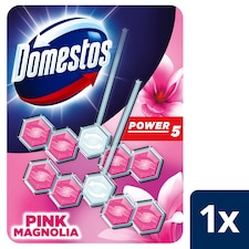 Domestos Power 5 Rimblocks Pink Magnolia 2 X 55G