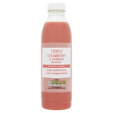 Tesco Strawberry Banana Smoothie 750Ml