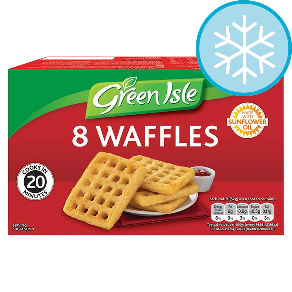 Green Isle 8 Waffles 454G