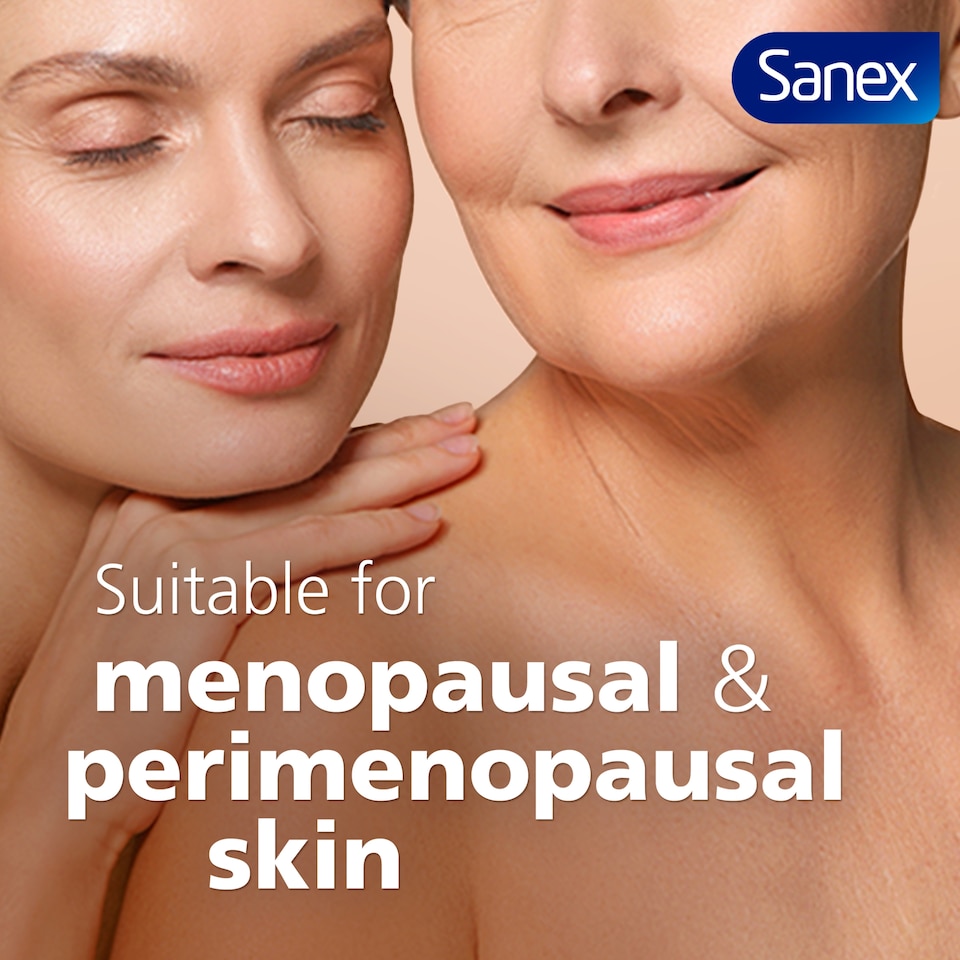 image 1 of Sanex Expert Skin Health+ Menopause Shower Gel Body Wash 450ml