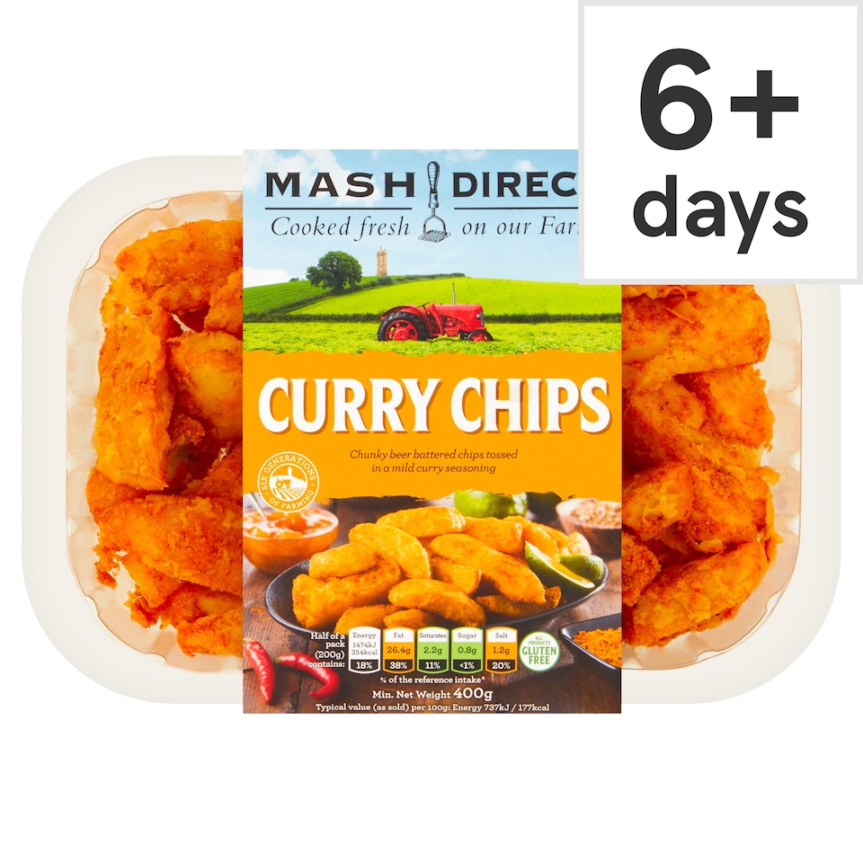 Mash Direct Curry Chips 400G