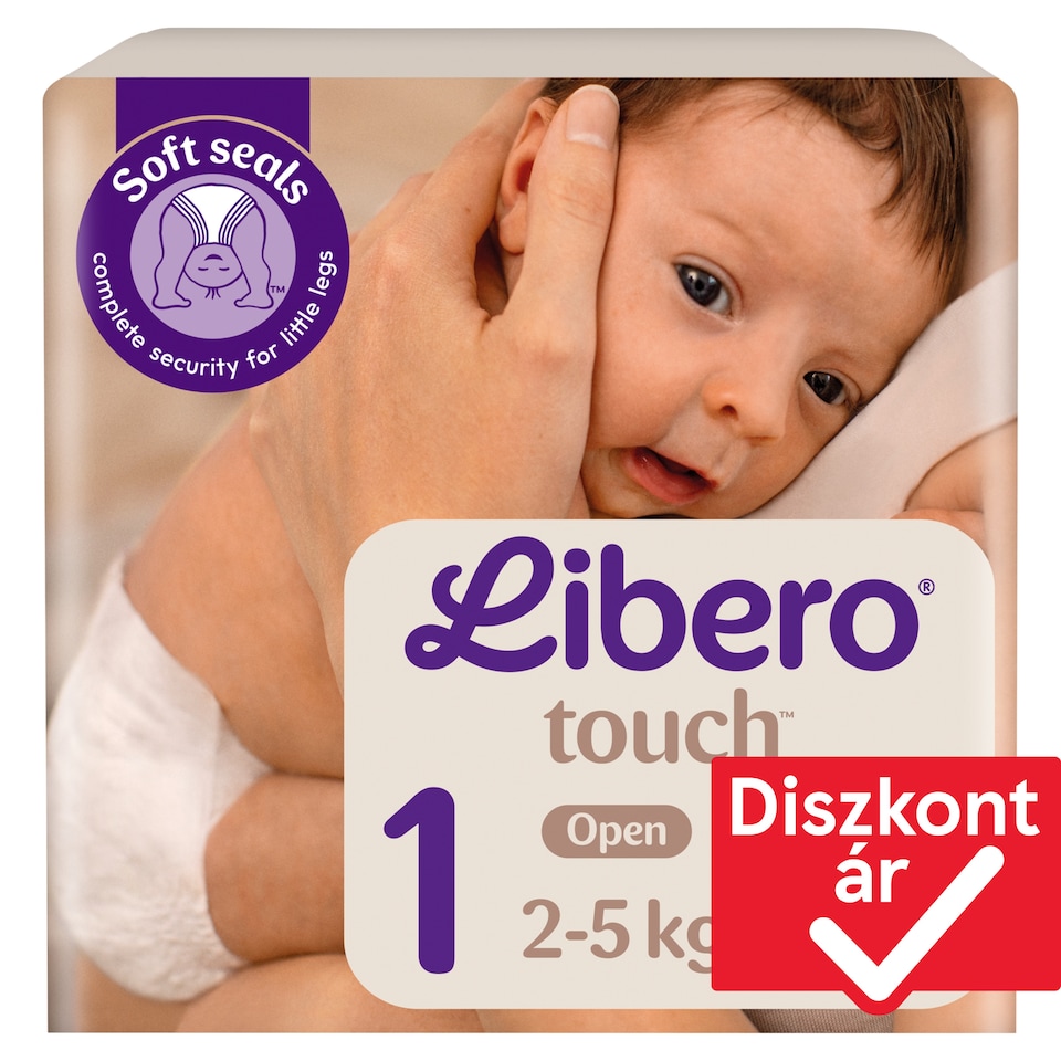 Libero Touch pelenka, méret: 1, 2-5 kg, 22 db  1. kép