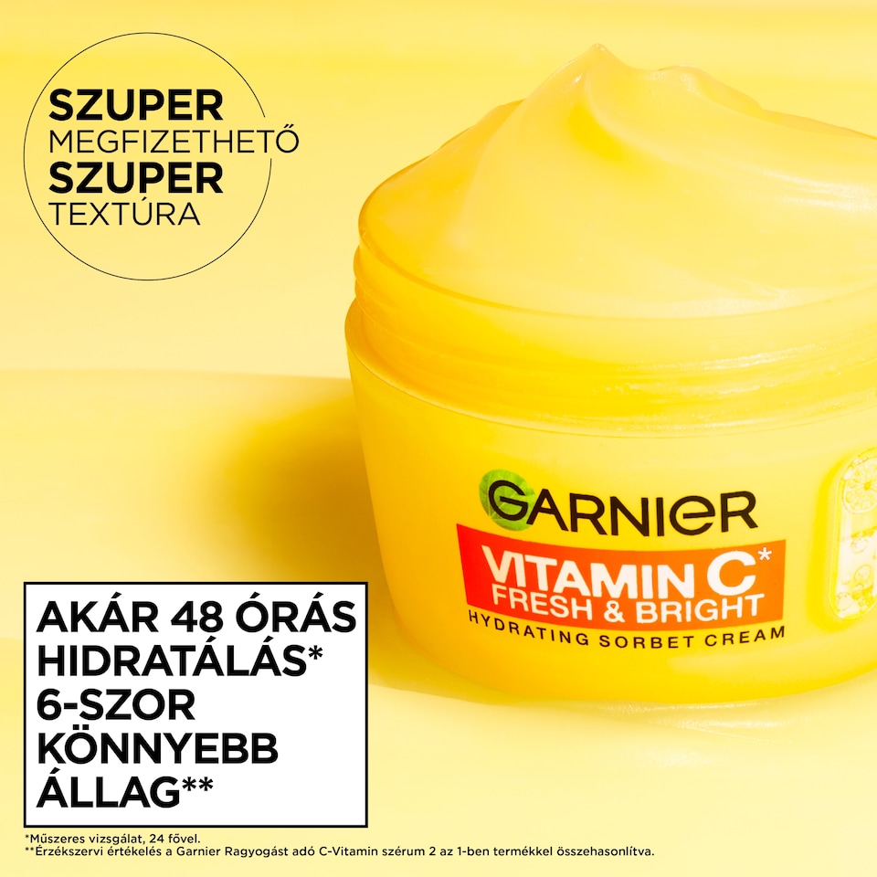 Garnier Vitamin C Fresh & Bright hidratáló sorbet krém 85 ml  1. kép