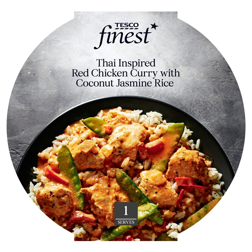 Tesco Finest Red Chicken Curry With Coconut Rice 440G