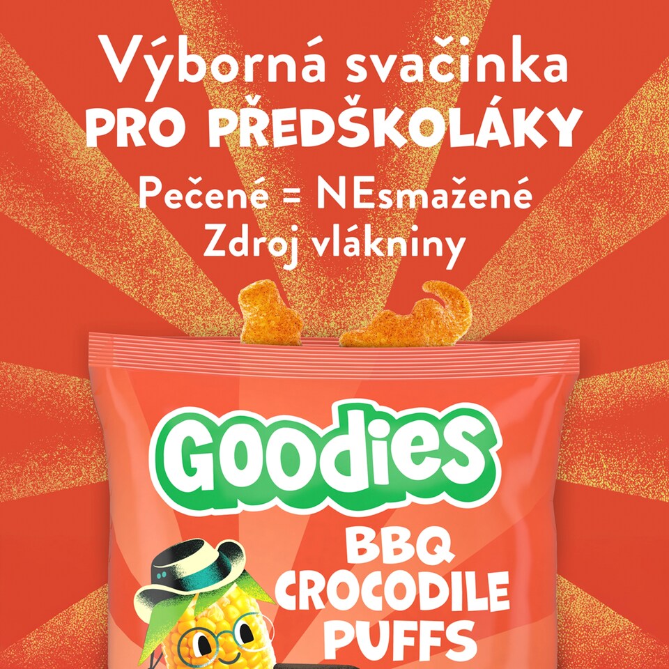 image 1 of Goodies křupky BBQ krokodýli 30g