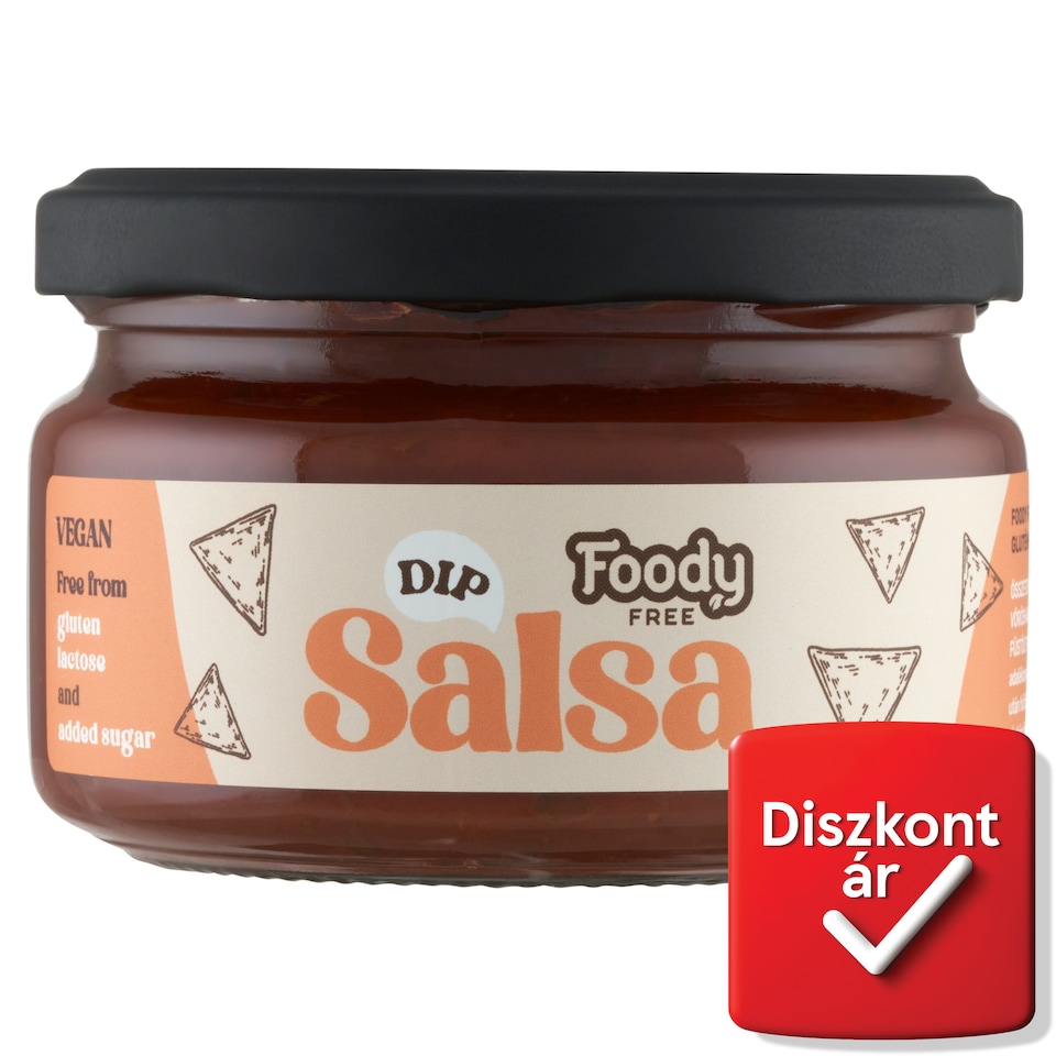 Foody Free Salsa datolyával, spenóttal ízesített gluténmentes paprikás és paradicsomos szósz 200 g