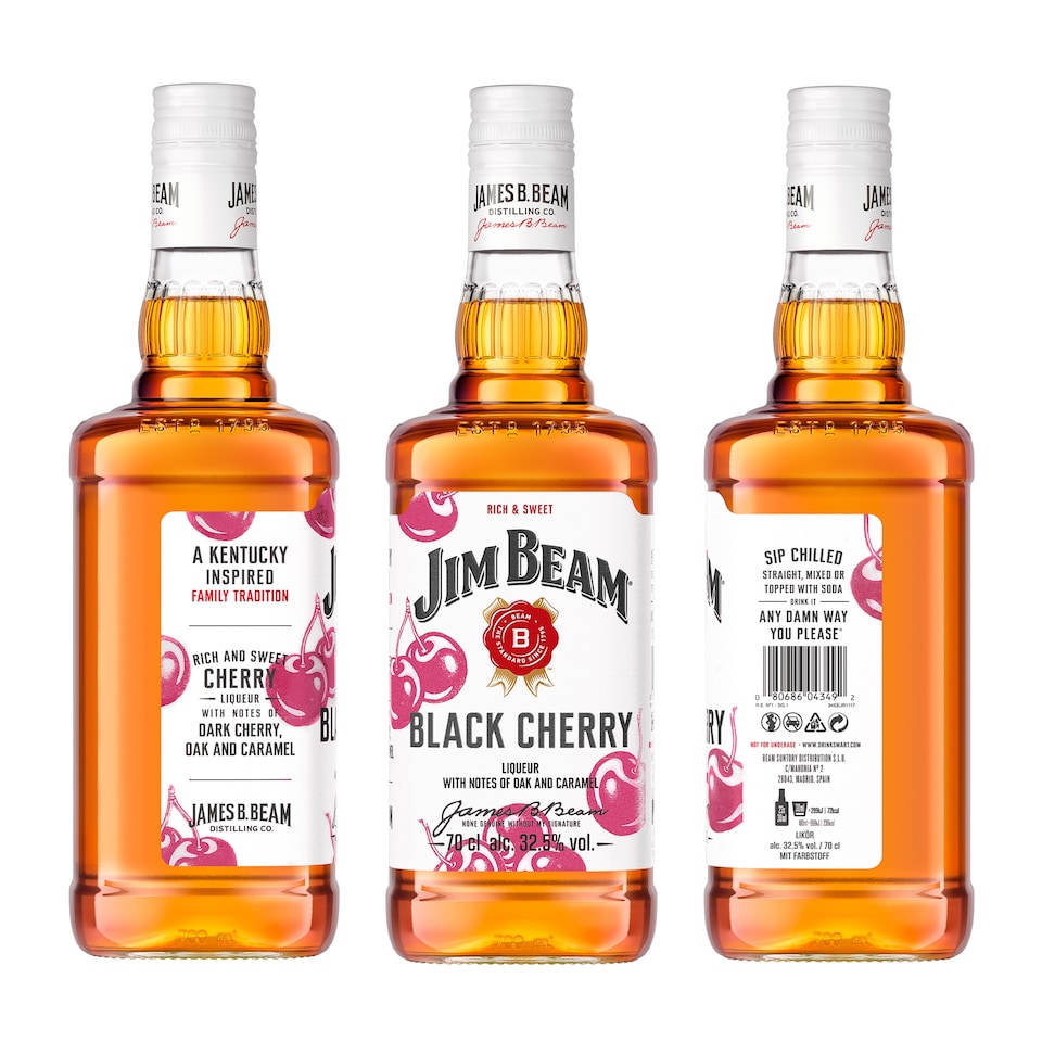 image 1 of Jim Beam Red Stag Black Cherry Kentucky Bourbon Whiskey 70cl