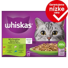 Whiskas 1+ výberové menu v želé 12 x 85 g (1,02 kg)