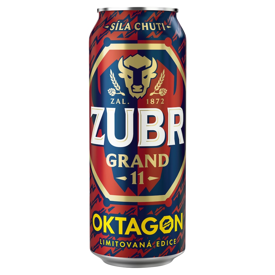 Zubr Grand 11 pivo světlý ležák 0,5l