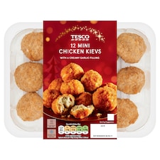 Tesco 12 Mini Chicken Kievs 360G