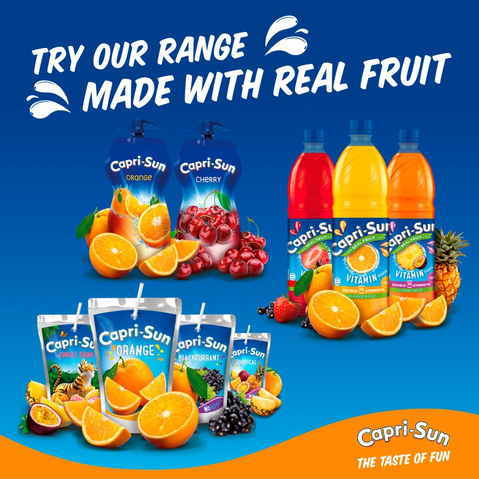 image 1 of Capri Sun No Added Sugar Orange 8 X 200Ml
