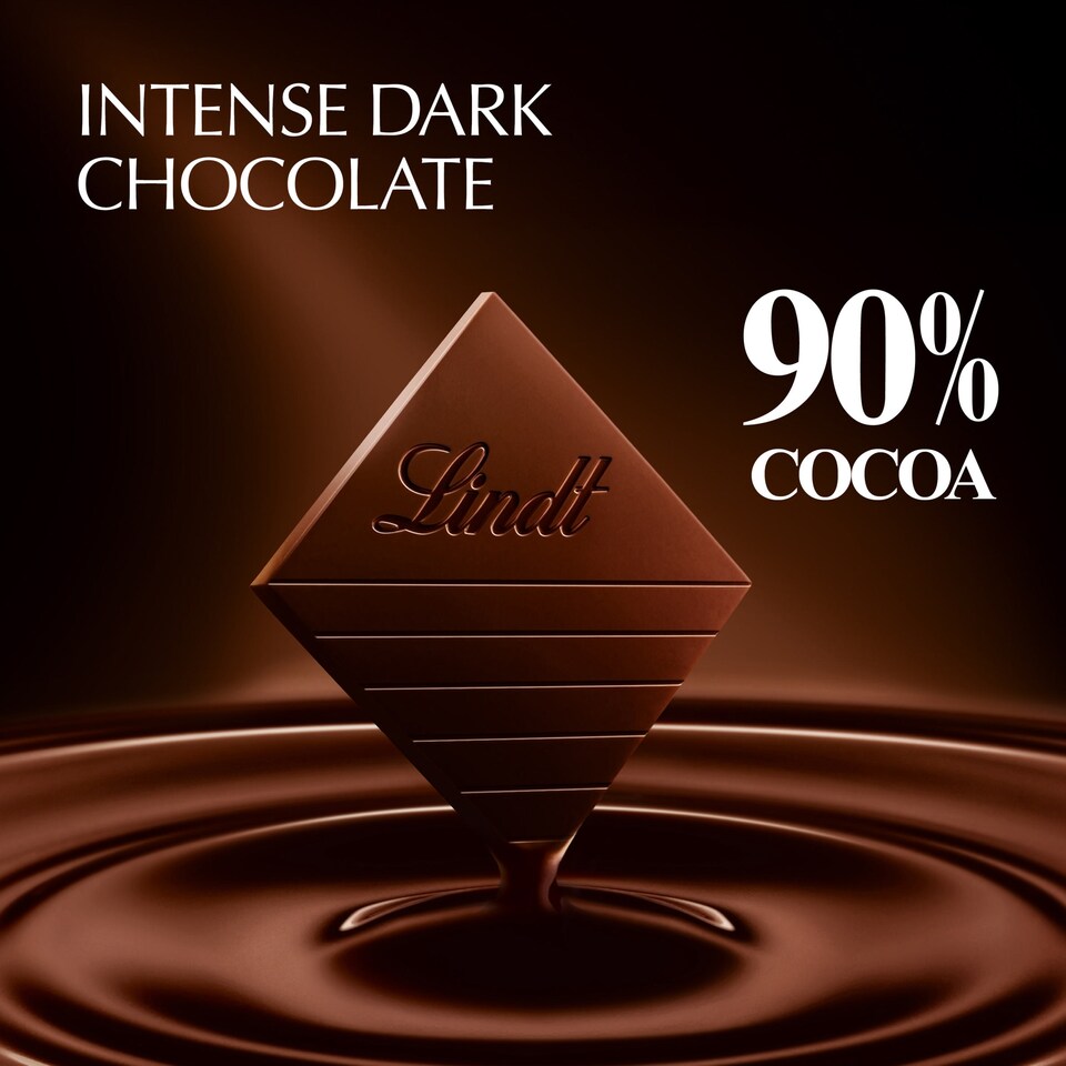 image 1 of Lindt Excellence Dark 90% Cocoa Chocolate Bar 100G