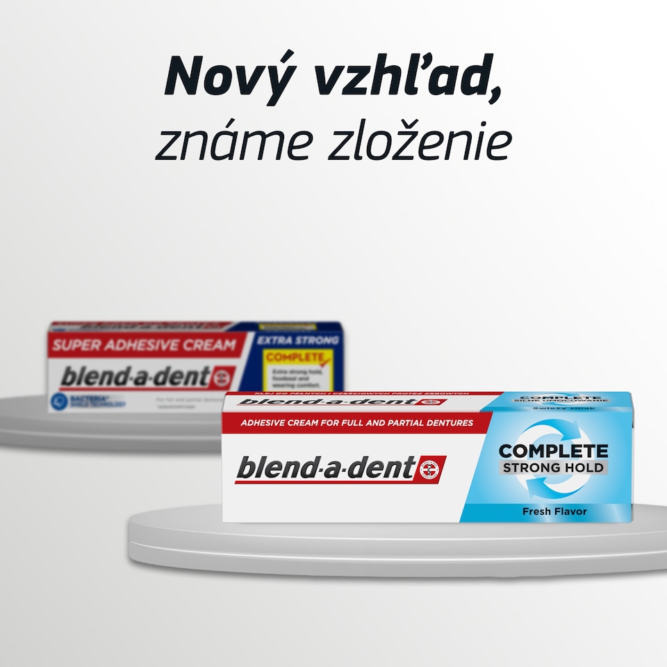 obrázok 1 z Blend-a-dent Complete Fresh Fixačný Krém na Úplné a Čiastočné Zubné Protézy 47 ml