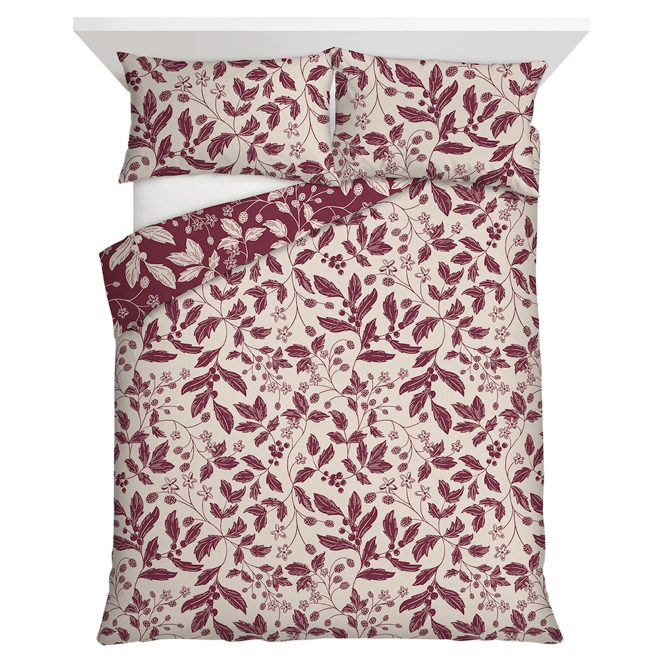 F&F Home Bedding Autumn Foliage Duvet Set King