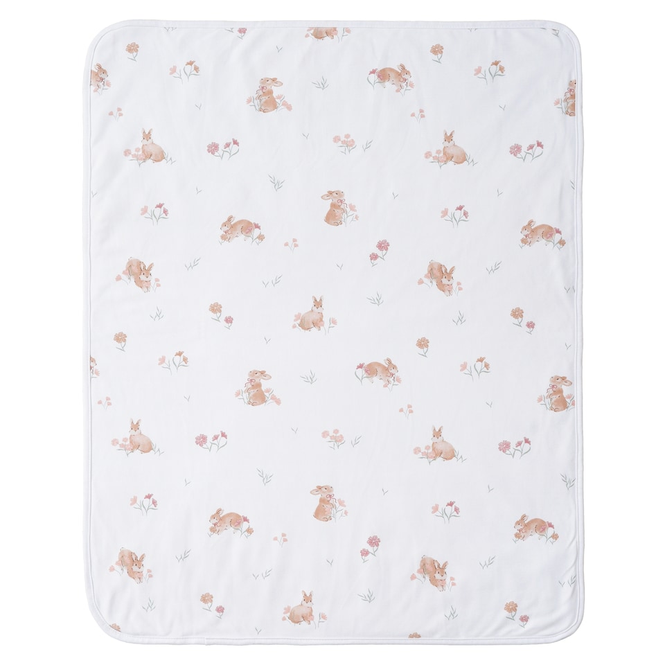 image 1 of Fred & Flo Bunny Fleece Blanket