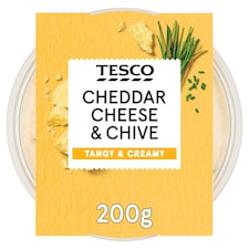 Tesco Cheddar Cheese & Chive Dip 200G