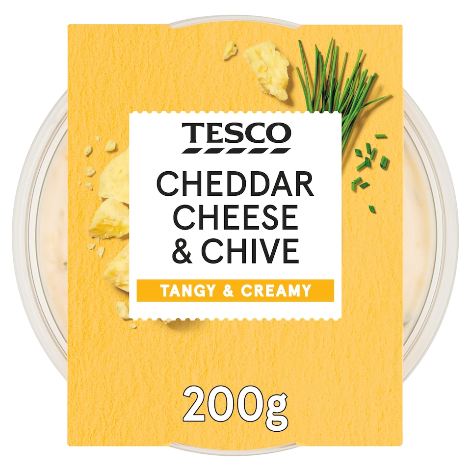 Tesco Cheddar Cheese & Chive Dip 200G