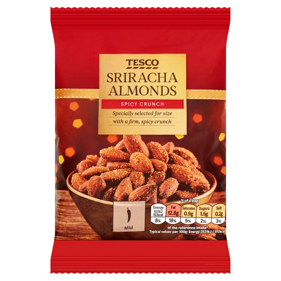 Tesco Sriracha Almonds 100G