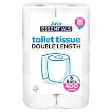 Aria Essentials Toilet Tissue 6 Roll 400 Sheets