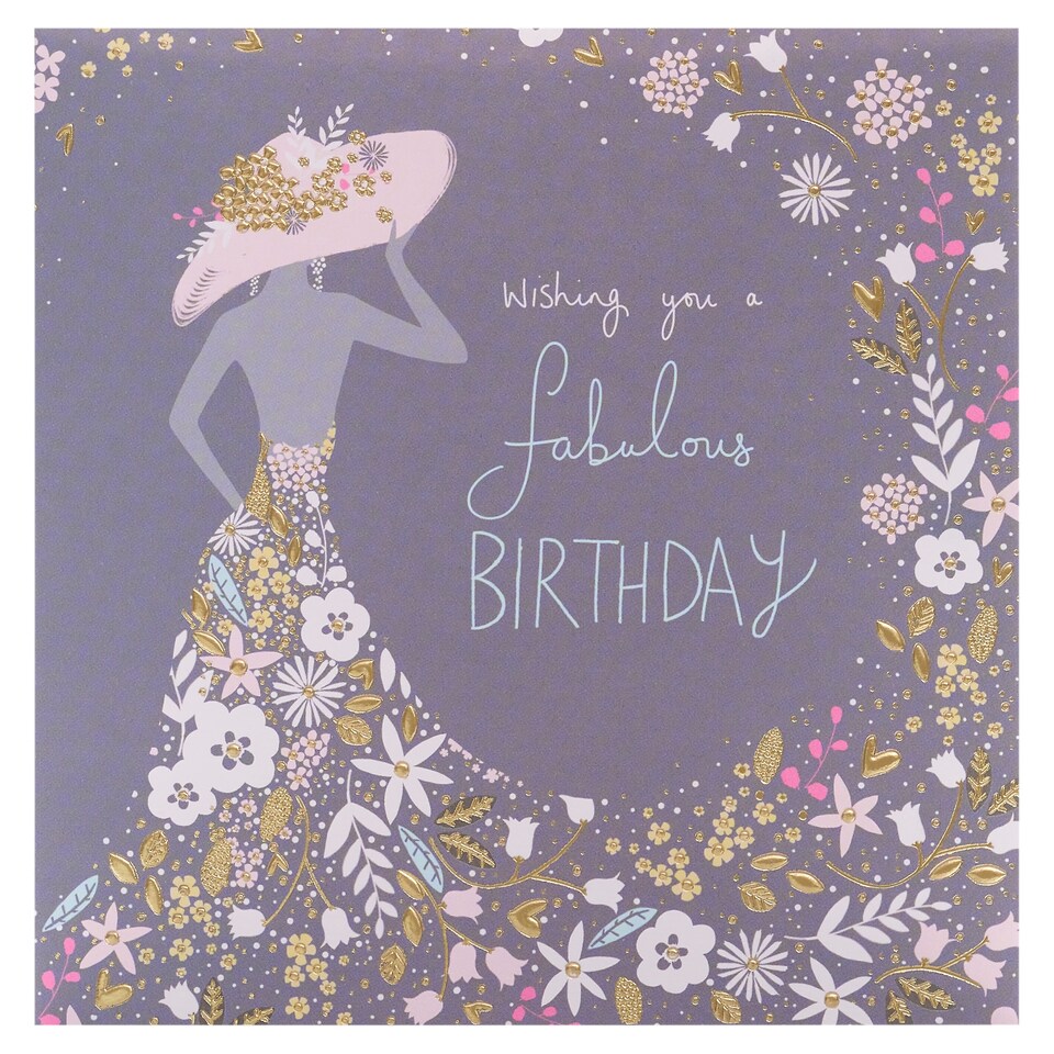 Woodmansterne Birthday Card Wishing You A Fabulous Birthday