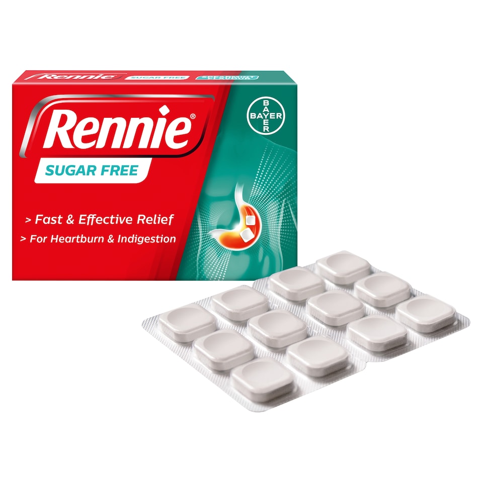 image 1 of Rennie Spearmint Heartburn & Indigestion Chewable Tablets - Sugar Free 72s