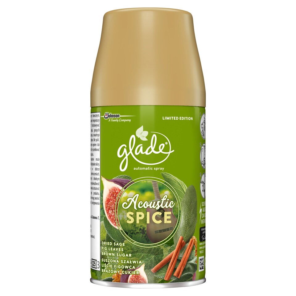 Glade Acoustic Spice Autospray Refill 269Ml