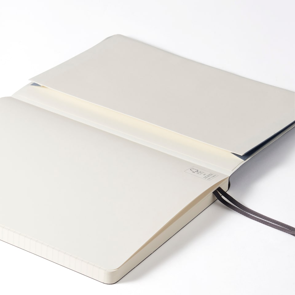 image 1 of Paperchase Agenzio Large Graphite Ruled Notebook