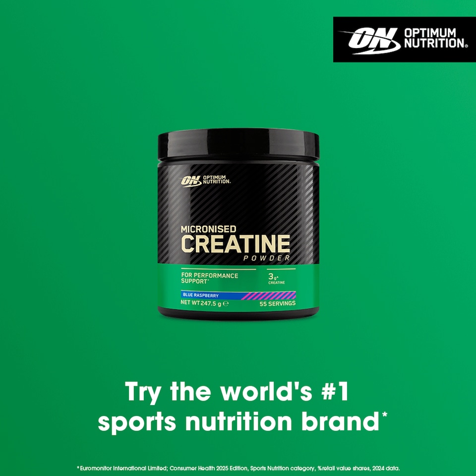 image 1 of Optimum Nutrition Flavoured Creatine Powder Blue Raspberry 247.5g