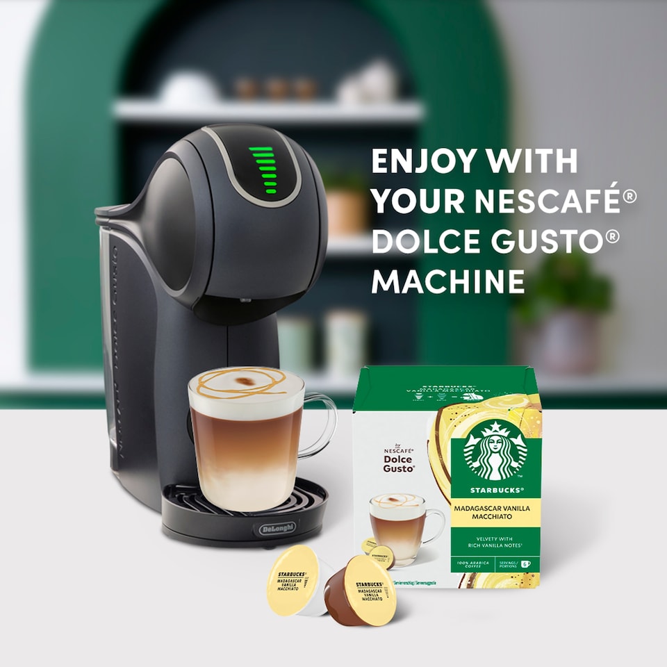 image 1 of Starbucks by Nescafe Dolce Gusto Madagascar Vanilla Macchiato Coffee Pods x12 132g
