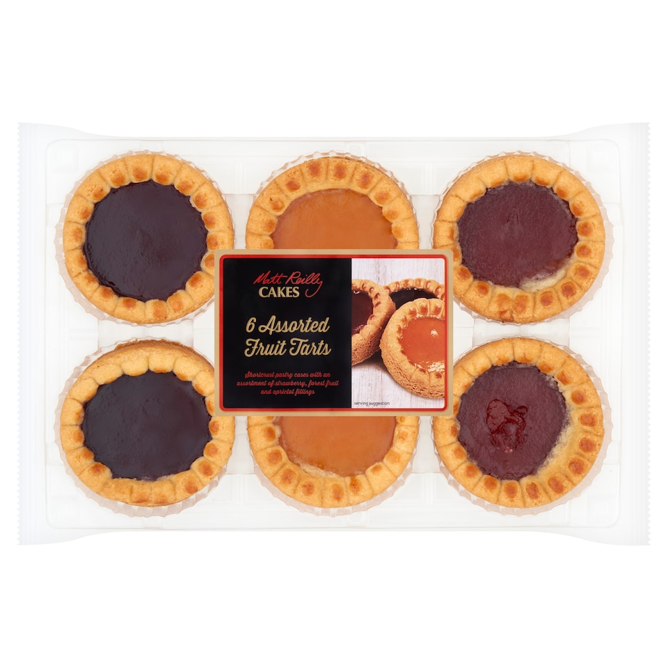 Reillys 6 Assorted Fruit Tarts 300G