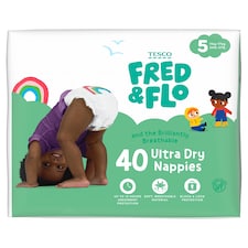 Fred & Flo 40 Ultra Dry Nappies Size 5