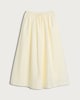 image 4 of F&F Pure Cotton Poplin Drawstring Midi Skirt in Yellow