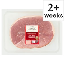 Tesco Smoked Gammon Steaks 2 Pack 450g
