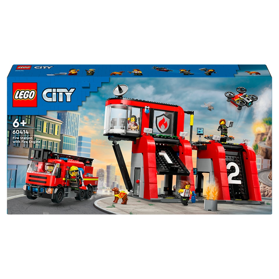 image 1 of LEGO City 60414 Fire Station With Fire Truck