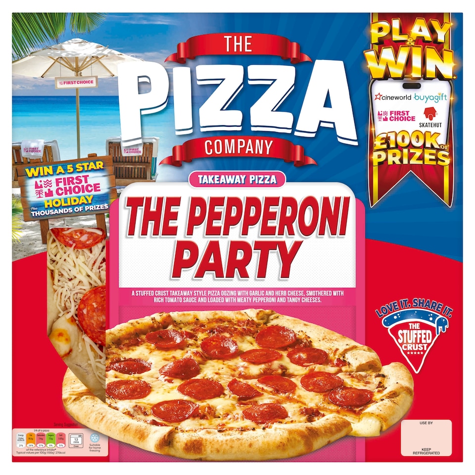 The Pizza Company Pepperoni Party Stuffed Crust Pizza 613G