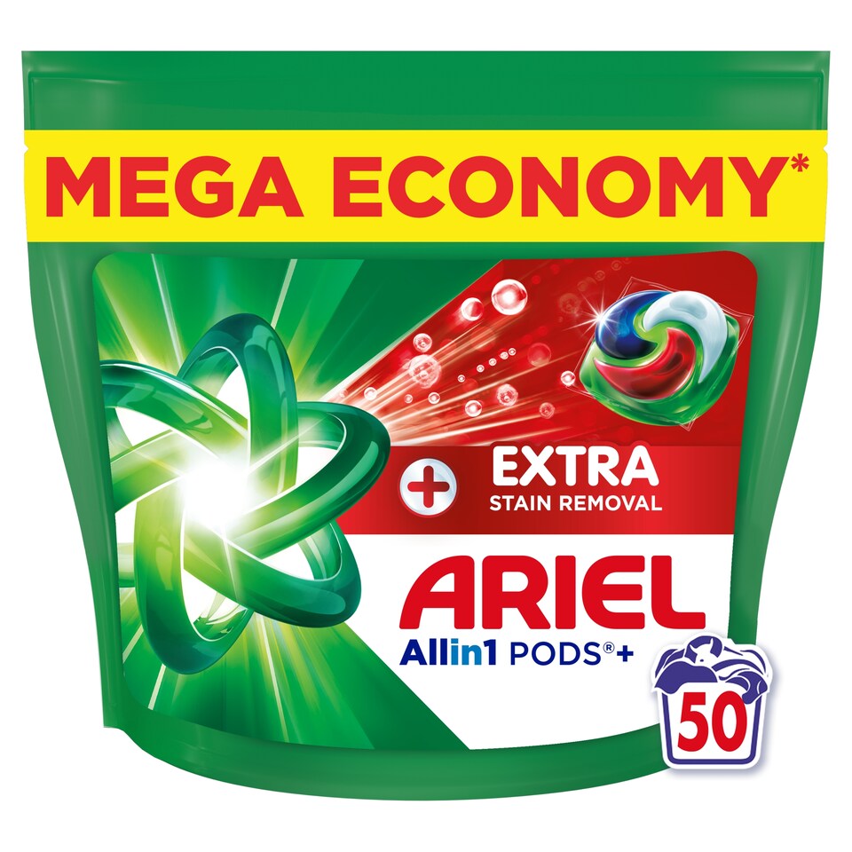 Obrázek 1 pro produkt Ariel Allin1 PODS +, Kapsle Na Praní S Tekutým Prostředkem, 50 Praní