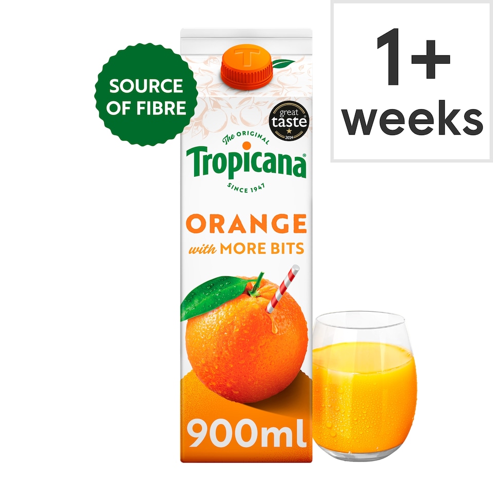 Tropicana Orange Extra Juicy Bits 900Ml