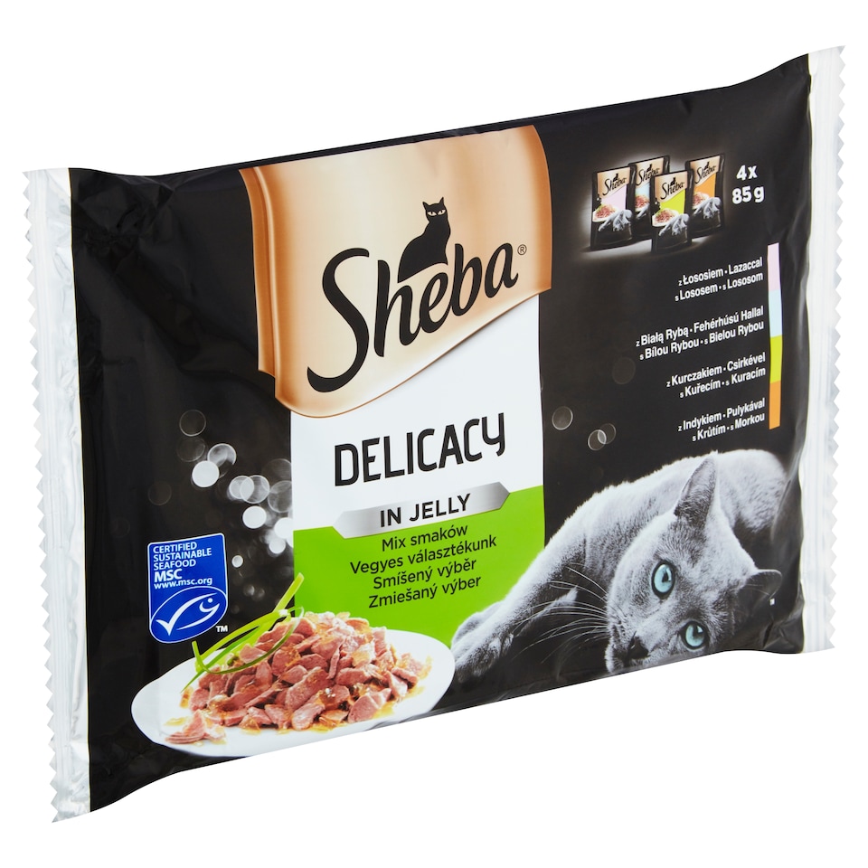 Sheba Delicacy in Jelly Mixed Selection 4 x 85g (340g)