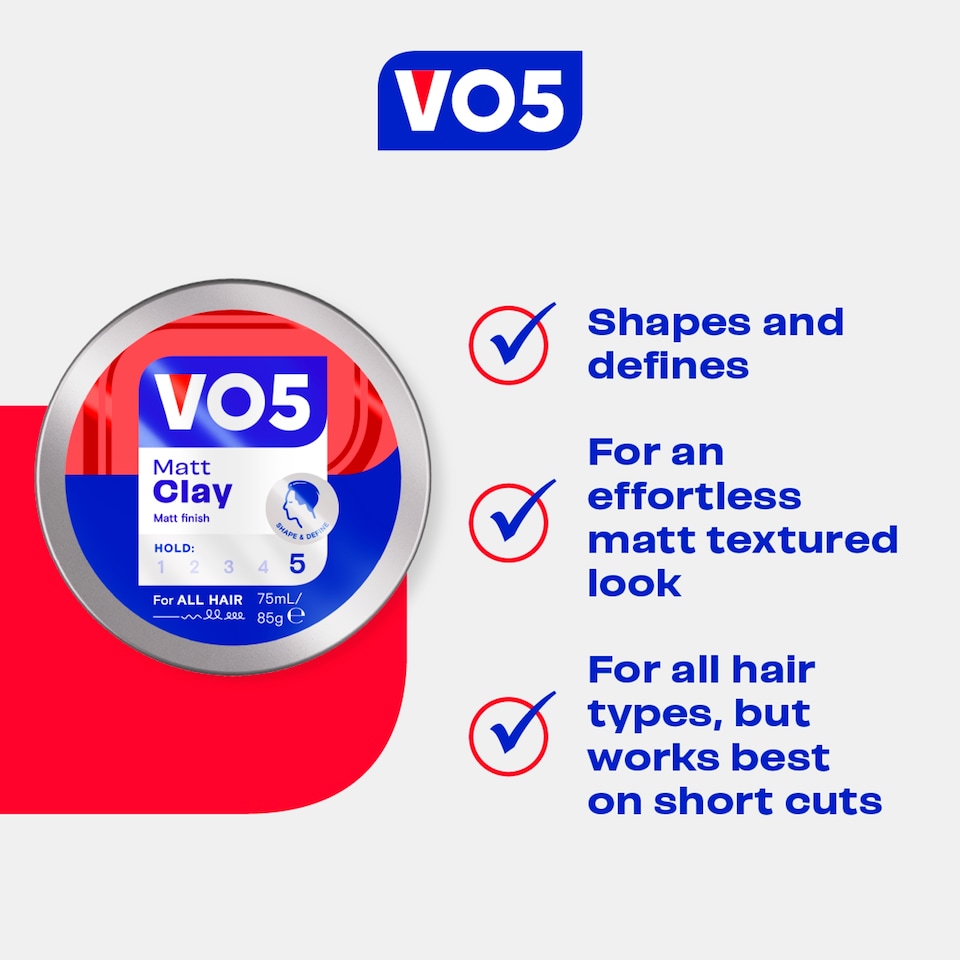 image 1 of Vo5 Extreme Style Matte Clay 75Ml