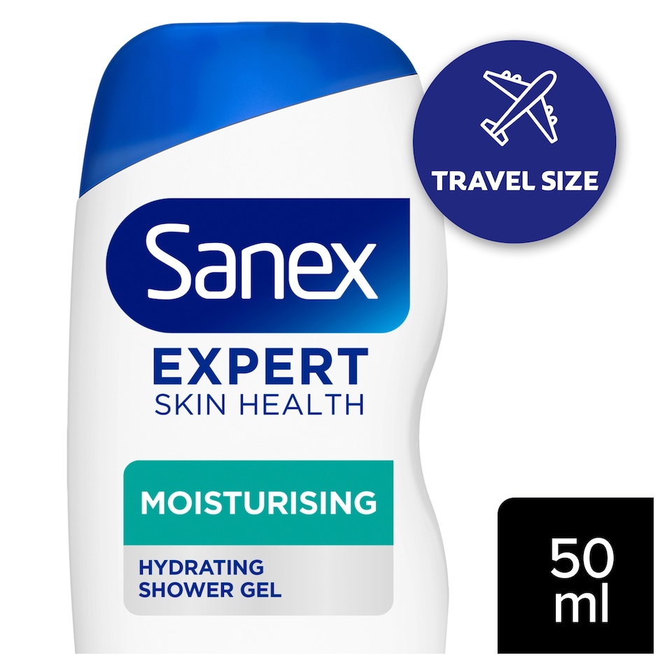 image 1 of Sanex Expert Skin Health Moisturising Travel Size Shower Gel 50ml