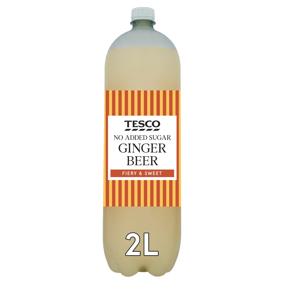 Tesco No Added Sugar Fiery Ginger Beer 2 Litre Bottle