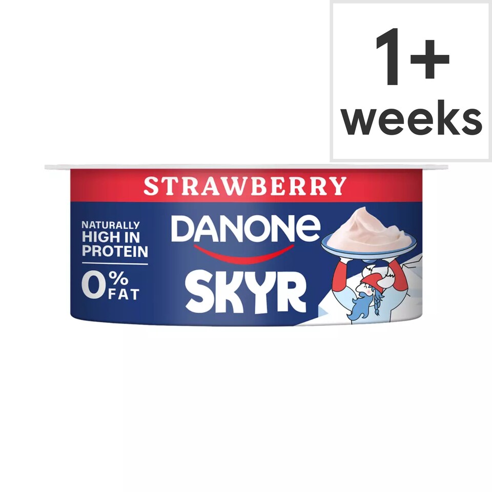 image 1 of Danone Skyr High Protein 0% Fat Strawberry Yoghurt 150g