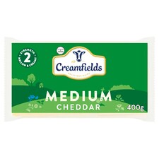 Creamfields Medium White Cheddar 400G