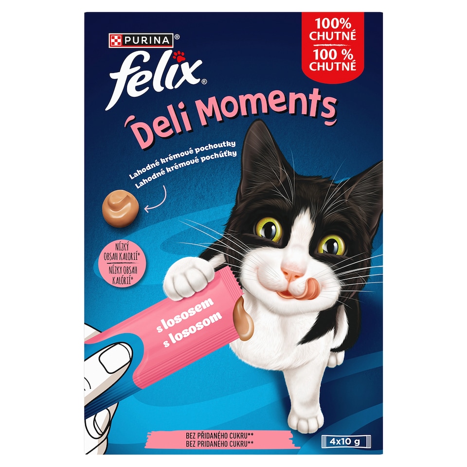 Felix Deli Moments s lososem 4 x 10g