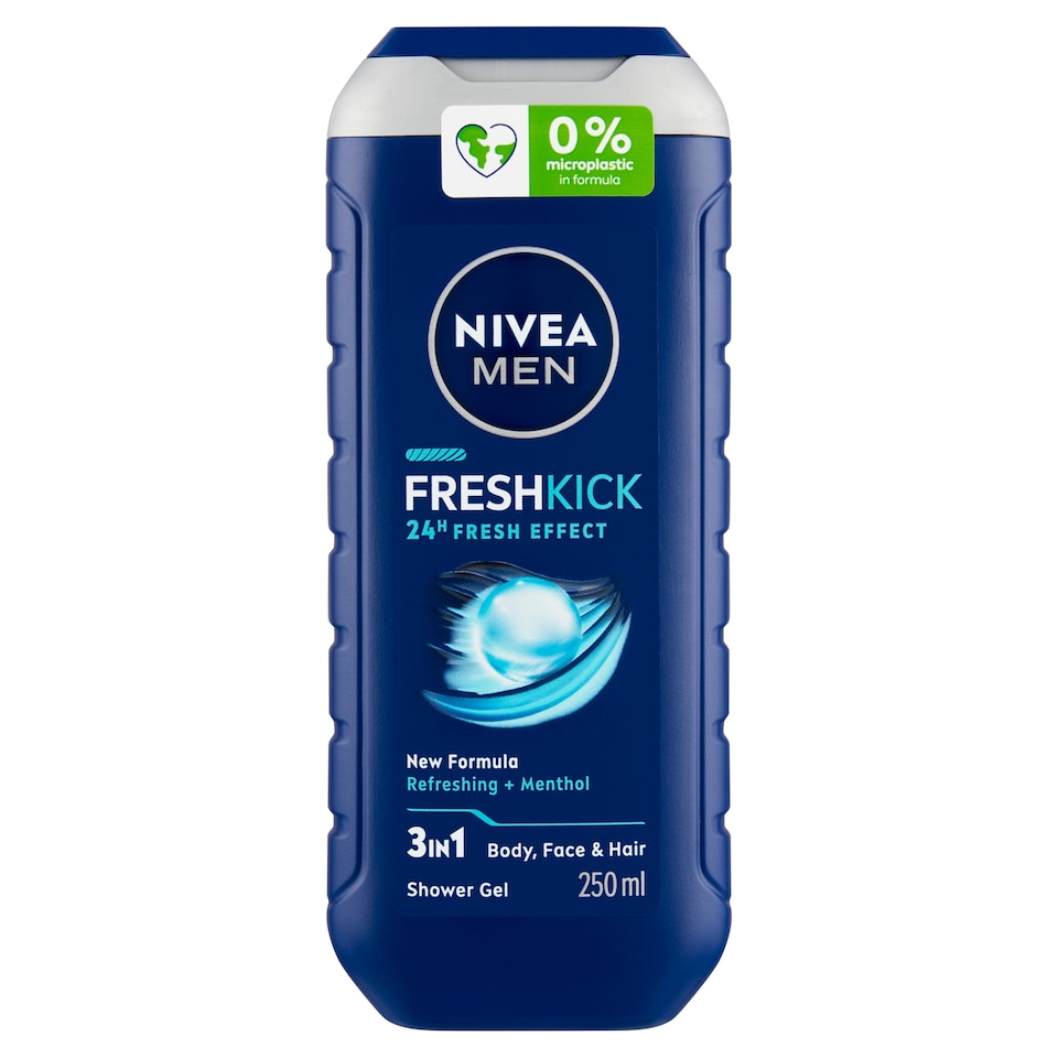 Obrázek 1 pro produkt Nivea Men Fresh Kick 3 v 1 Sprchový gel 250ml