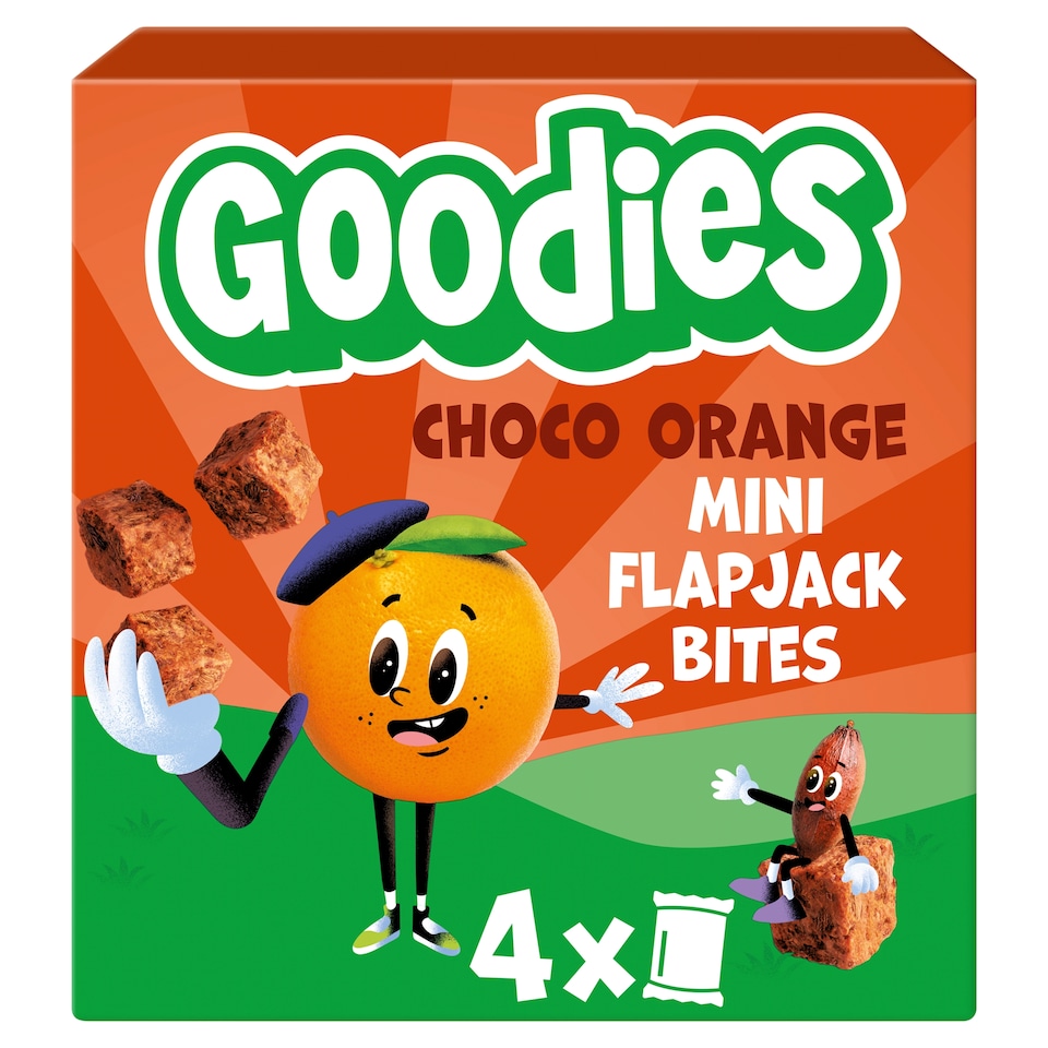 image 1 of Goodies Choco Orange Mini Flapjack Bites 4x23g